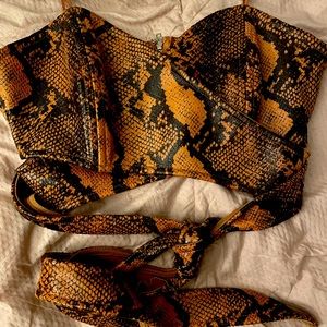 Snakeskin top by Urban Outfitters